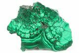 Flowery Polished Malachite Slab - DR Congo #266794-1